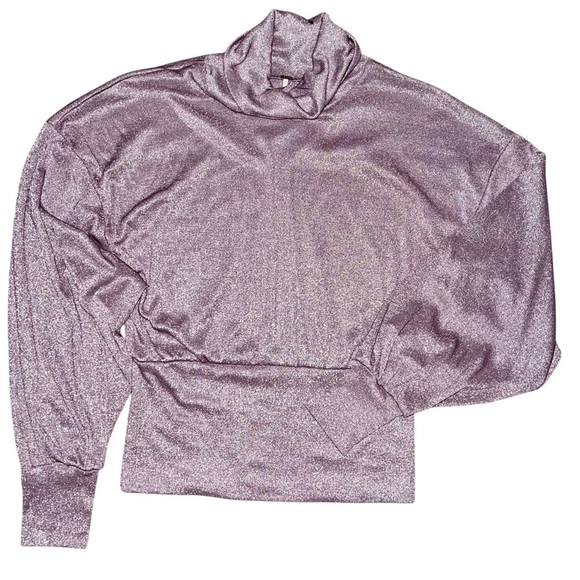 Free People Glam Glitter shirt size large - Picture 3 of 7